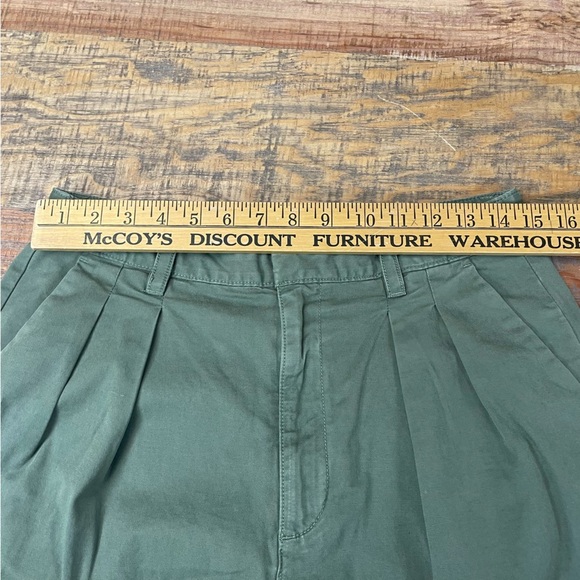 Gap Pants Womens 8 Pleated Wide Leg Khaki Olive Green Boho Hipster - Picture 3 of 13